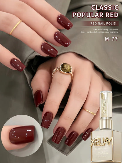 1Pc 15ML Milky White Pure Nail Polish Gel Nail Add Semi-Permanent Soak Off UV LED Construction Gel Varnish