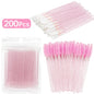 Wholesale 200 Pcs Eyelash Extension Removal Micro Makeup Set Brush Lipline Special Eyelash Brush for Women Lash Make Up Tool