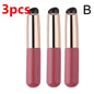 Blushimmer silicone lip brush with cover cap, round head concealer brush for precise lipstick and lip makeup application.