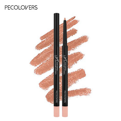 Blushimmer nude matte lip liner pencil with waterproof, long-lasting lipstick tint and non-stick cosmetic finish.