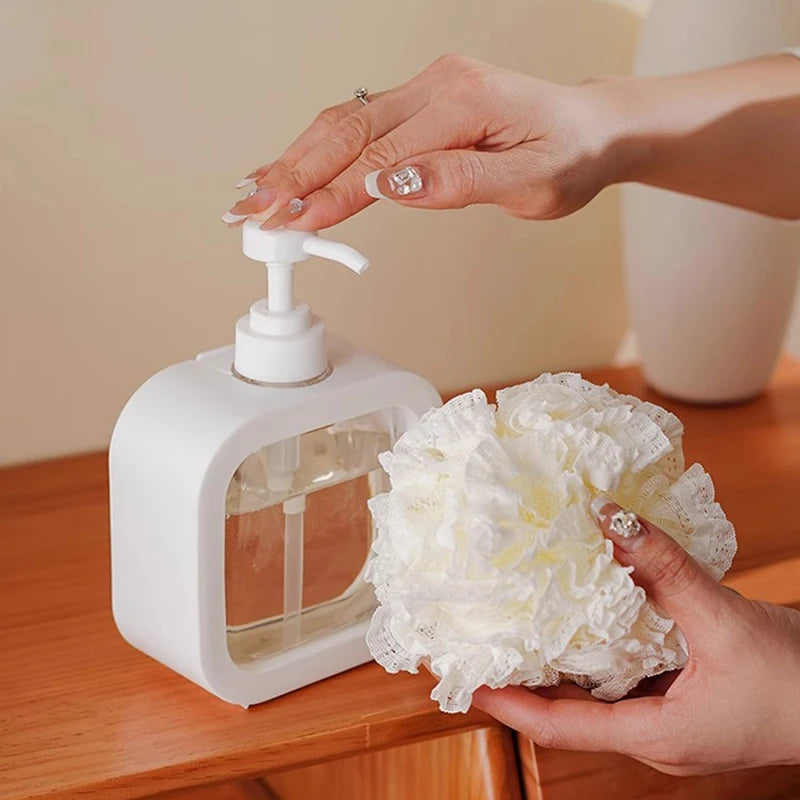 300/500ml Travel Sub-Bottling Household Pressure Type Large Capacity Hand Sanitizer Detergent Shampoo Shower Gel Sub-Bottling