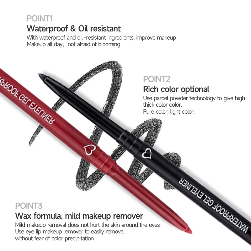 Blushimmer waterproof matte eyeliner pen with quick-dry, long-lasting formula and smooth application for versatile eye makeup.