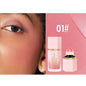 Blushimmer TVLV Velvet Liquid Blush with sponge head, natural matte finish, brightening facial contour blush tint makeup.