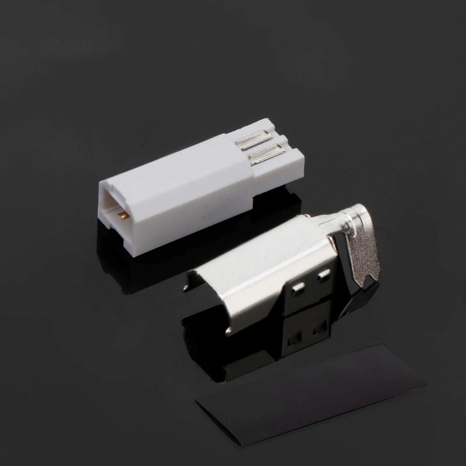 Set Hi-End USB connector USB A+USB B Hifi Audio USB Connector Plug For USB Cable HIFI DIY USB Interface Terminal Port Data Line