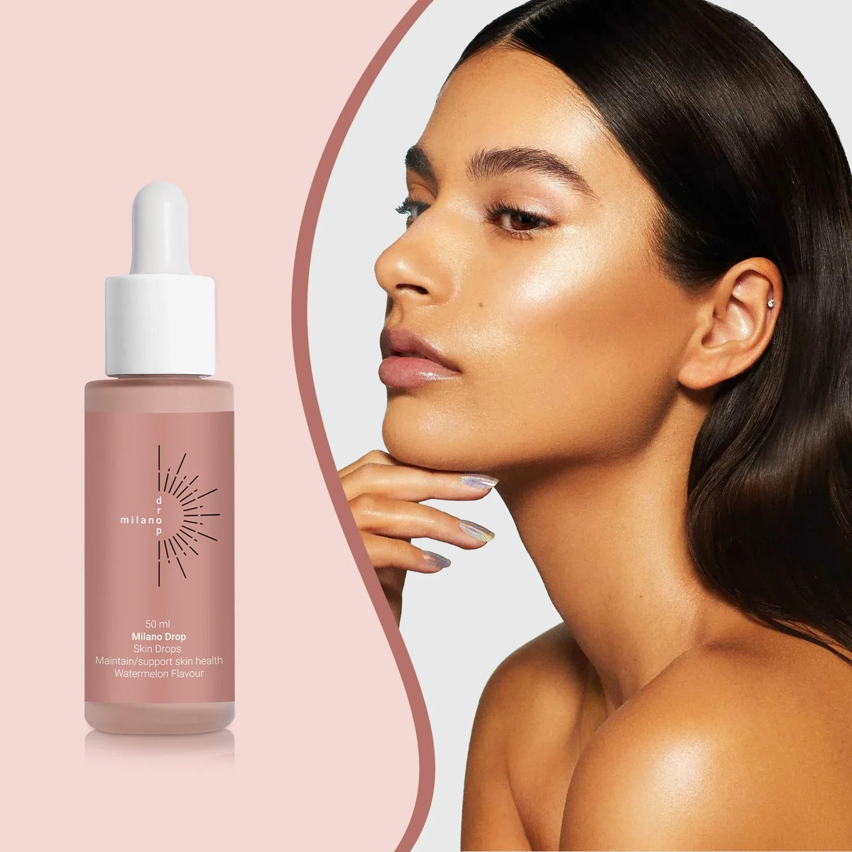 Blushimmer self tanning drops liquid bronzer for face and body, natural tan, enhances skin melanin, sunless tanning product