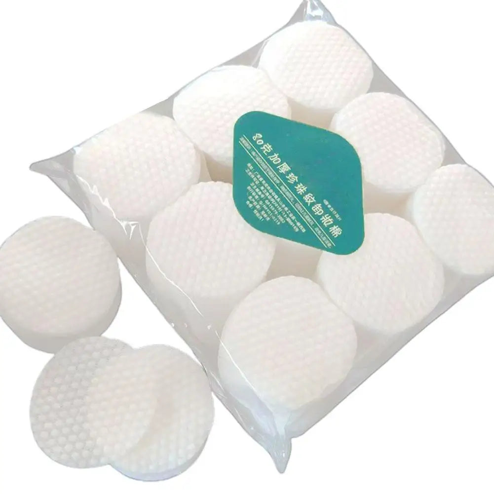 Set of Blushimmer disposable pearl pattern makeup cotton wipes for facial cleansing and makeup removal, soft and gentle cosmetic pads.