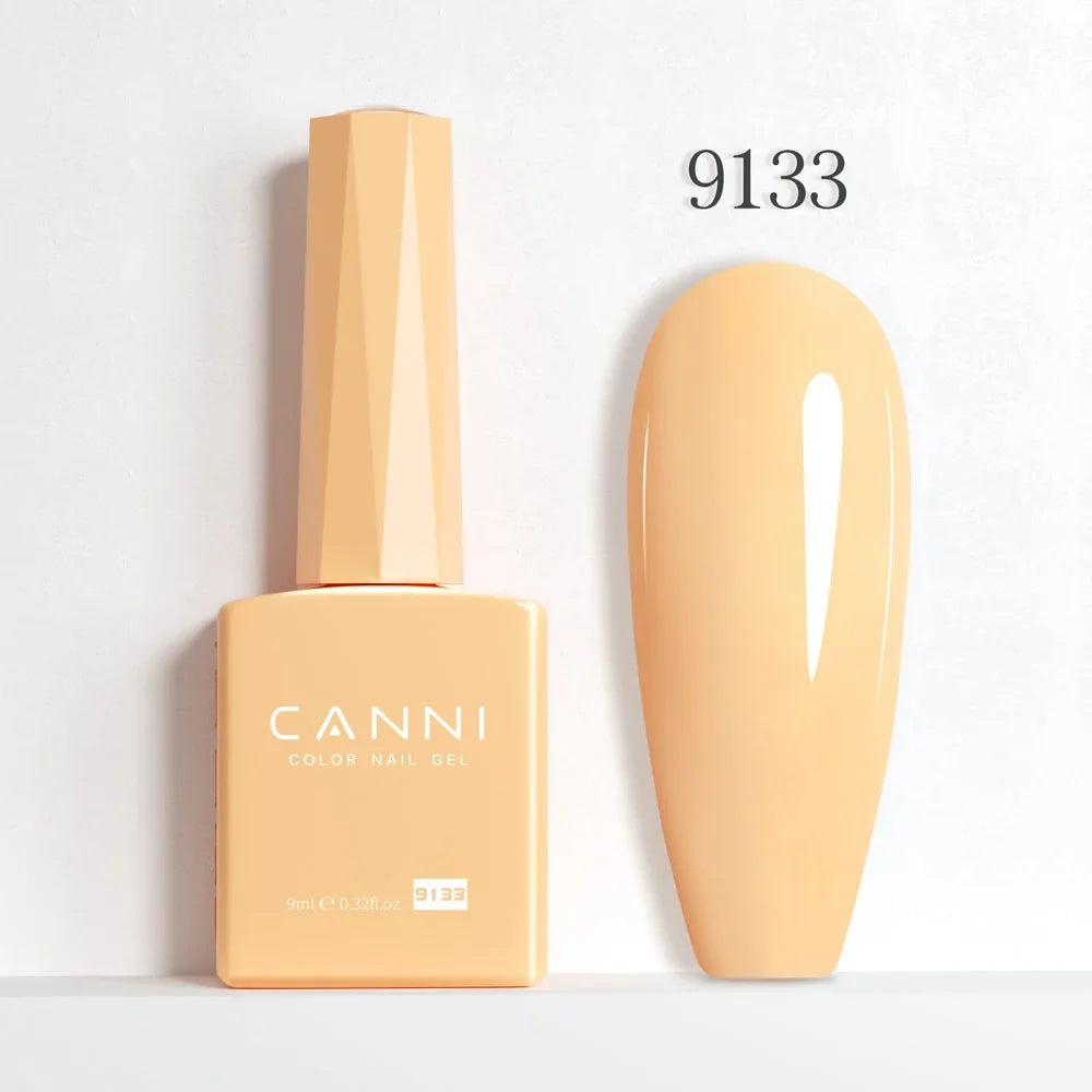Blushimmer CANNI Hema Free Nail Gel Polish Fall Collection with red jelly nude color, long-lasting top coat, 9ml bottle, semi-permanent.