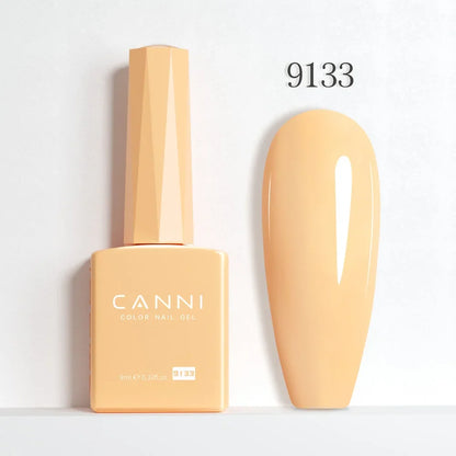 Blushimmer CANNI Hema Free Nail Gel Polish Fall Collection with red jelly nude color, long-lasting top coat, 9ml bottle, semi-permanent.