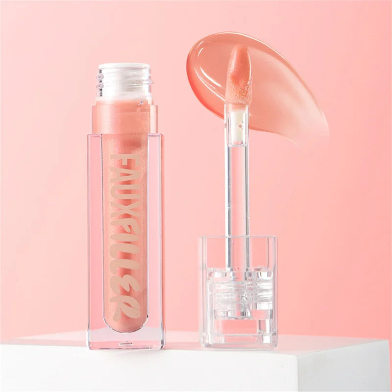 Blushimmer Huda Beauty Blush Filter Soft Glow liquid blush and shiny lip gloss in cotton candy and bubblegum shades, with concealer.