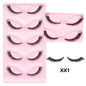 DINGSEN Blushimmer 5 pairs fluffy cat eye mink eyelashes with wispy, natural look strip lashes for a long, glamorous cat eye style.