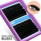 Blushimmer GROINNEYA fluffy thick DIY eyelash clusters with D/DD curl and wispy style, perfect for eyelash extension DIY projects