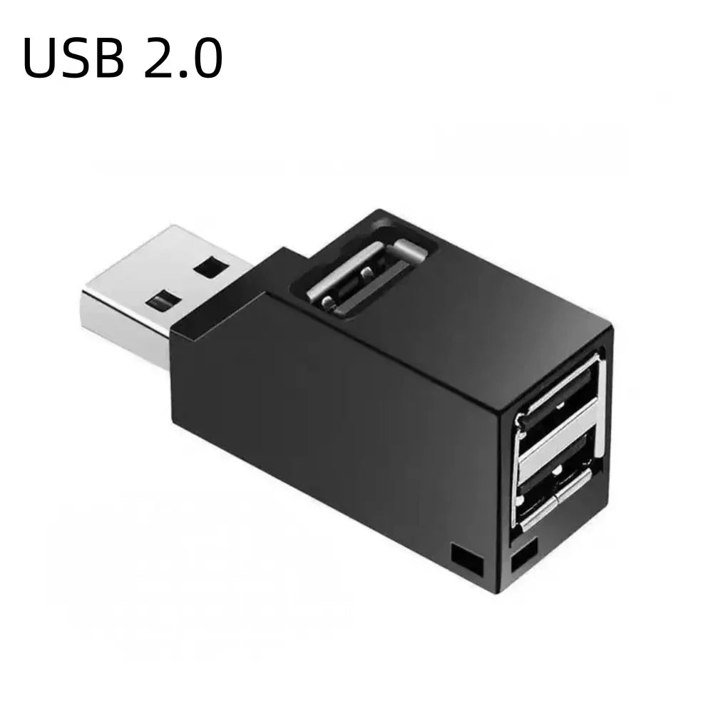 USB 3.0 2.0 Rotatable 3 Ports Hub Splitter,High Speed Data Transfer Multiple Expander for PC Computer Laptop MacBook Accessories