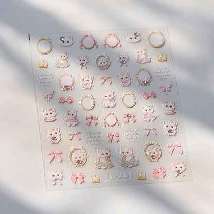 Blushimmer Dream Flower Shell Light Nail Art Stickers with Japanese flower design for decorative press-on nails and self-adhesive decals.