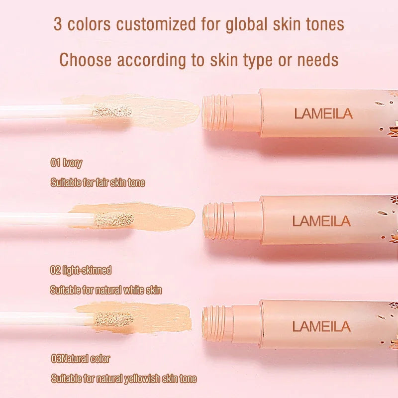 Blushimmer liquid concealer for dark circles and acne, natural makeup effect, anti-cernes base foundation cream.