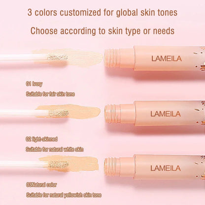 Blushimmer liquid concealer for dark circles and acne, natural makeup effect, anti-cernes base foundation cream.