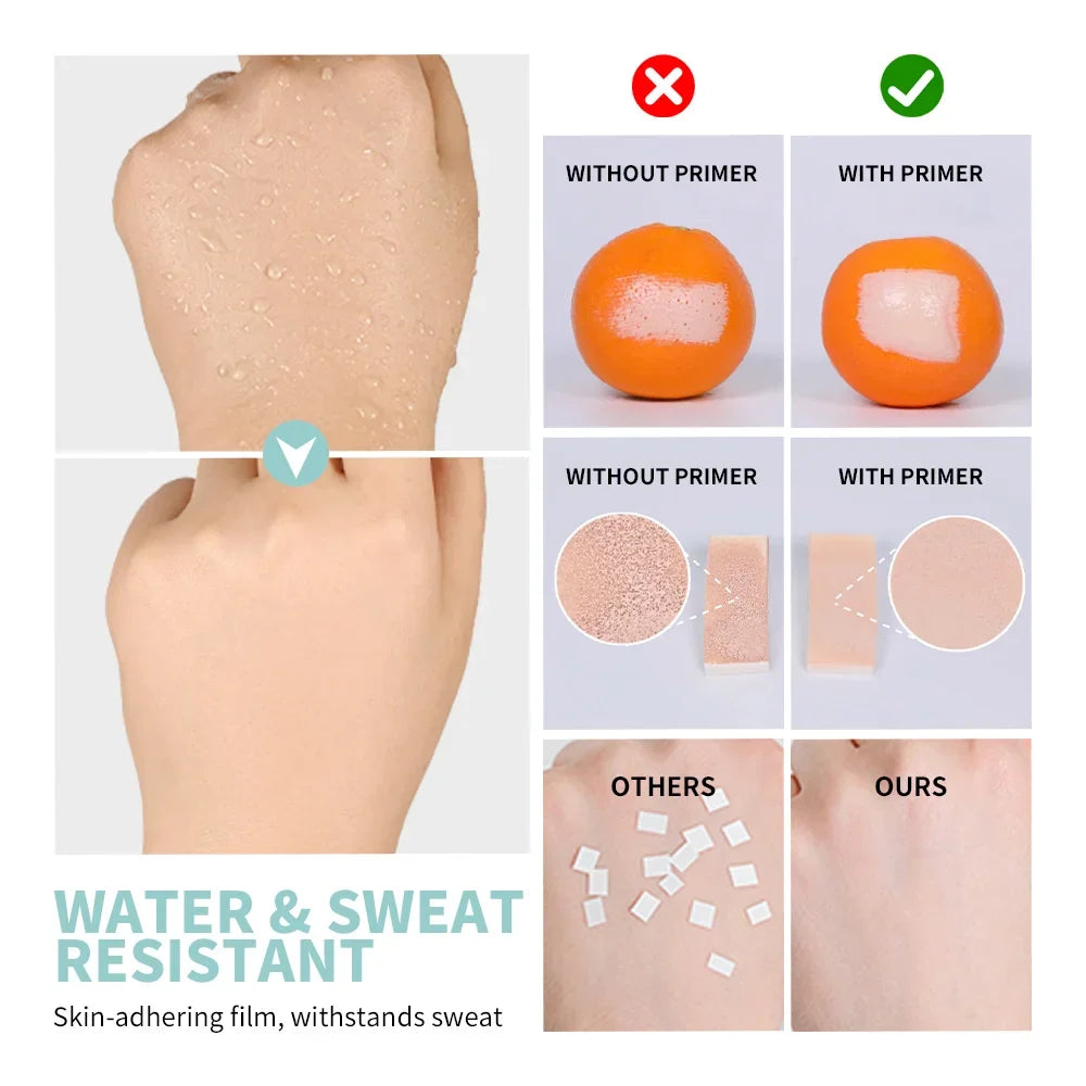Blushimmer Lakerain Pore No More Primer with moisturizing, oil control, matte finish, water and sweat resistant base makeup