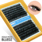 Blushimmer GROINNEYA fluffy thick DIY eyelash clusters with D/DD curl, wispy style, for false eyelash extension application.