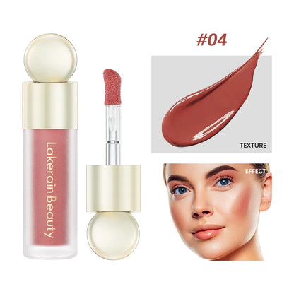 Blushimmer 7.5ml matte liquid blush in orange peach shade, natural face cheek tint with waterproof, long-lasting formula.