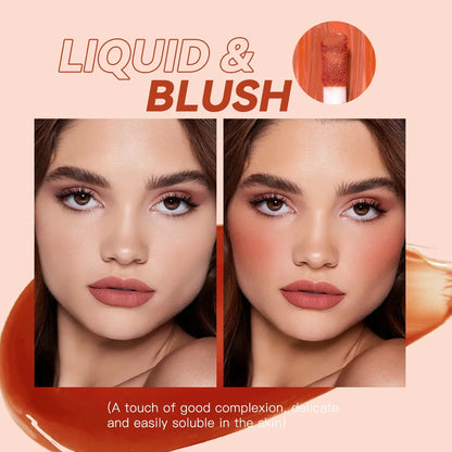 Blushimmer highly pigmented matte liquid blush with smooth, long-lasting, non-fading formula for festival stage makeup.