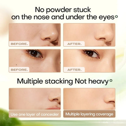 Blushimmer Mistine Air Cushion Foundation with natural dewy finish, moisturizing powdered cream for dry skin, 13g x 2.