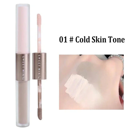 Blushimmer Face Brighten Liquid Bronzer and Contouring Makeup with waterproof finish, natural glow, and highlighter for a flawless look