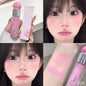 Blushimmer liquid blush in nude pink, water-light jelly formula with a warm tone, brightening face for Korean-style makeup.
