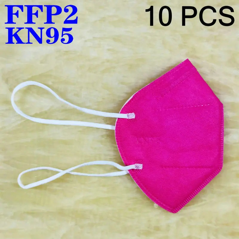 FFP2 KN95 Mask headband Mascarillas CE Black White 5 Layers Face Mask KN95 Filter Respirator mouth Mask Adults filter
