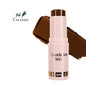 Blushimmer facial stick foundation for dark skin, full coverage, matte finish, oil-control concealer and primer in a sleek stick.