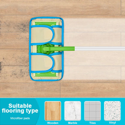 1/2PCS Mop Pad for Swiffer Sweeper Microfiber Floor Washable Reusable Mop Cloths Wet and Dry Flip Mop Cleaning Tools