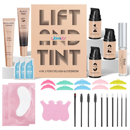 Libeauty Lash Lift and Brow Lamination Kit with Black Tint