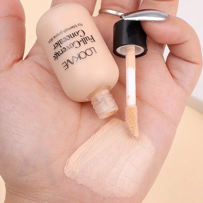 Blushimmer waterproof matte concealer cream with full coverage, ideal for acne and dark circles, liquid foundation for facial makeup.