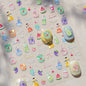 Cute red cherry bowknot 5D nail art stickers with shiny rhinestones, self-adhesive manicure decals by Blushimmer.