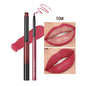 Blushimmer QIBEST matte nude lipstick and lipliner pen set for women, waterproof long-lasting lip contour makeup pencils.