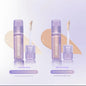 Blushimmer Girlscrush liquid concealer with brightening, velvet sunscreen and moisturizing skin application, held in hand.