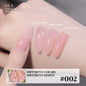Blushimmer Mianel Japanese-style fairy gel nail polish in white pink nude, ice clear color, perfect for summer pink nails.