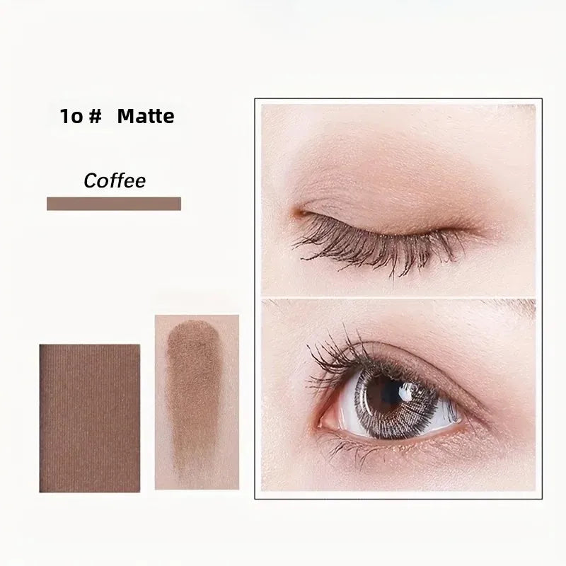 Blushimmer professional 12-color eyeshadow palette with natural shimmer and matte nude shades for eye makeup application