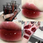 Blushimmer Adorable Bear Mirror Lip Glaze with watery texture, long-lasting shiny hydrating liquid lipstick, displayed in a mirror container.