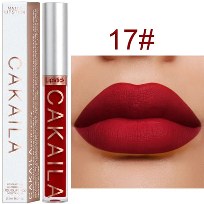 Blushimmer light red velvet matte lipstick and lip gloss with silky texture, long-lasting liquid lip tint for women.