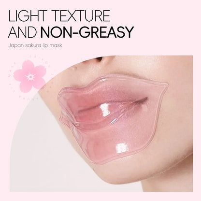 Blushimmer LAIKOU lip mask set with five moisturizing, hydrating gel patches for repairing and softening lips.