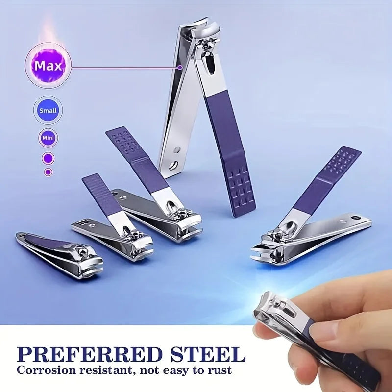 30-in-1 Blushimmer manicure and nail clipper set with high-quality steel, including nail clippers and scissors for pedicure and grooming.