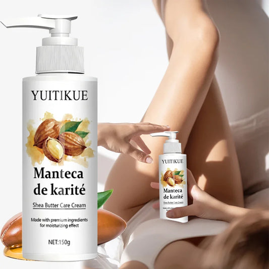 Silcy Skin YUITIKUE Shea Butter Body Lotion 150g jar, smooth and moisturizing with non-greasy fast absorption for soft skin