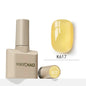 Blushimmer MAYCHAO 12ml jelly gel nail polish top coat, semi-permanent UV LED gel for long-lasting manicures, shown in a sleek bottle