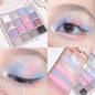 Blushimmer sixteen-color sunset magic eye shadow palette with pearl and matte earth tones, Korean makeup eye shadow plate