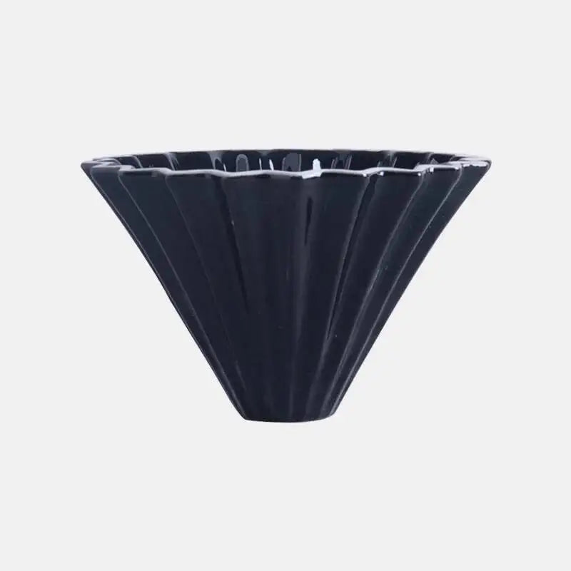 Ceramic Hand Brewing Coffee Dripper Pour Over Coffee Maker Handmade Origami Coffee Filter Cup Flower Shape Funnel Drip Cafe Cup