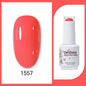 Blushimmer Clou Beaute 15ml gel nail polish in vibrant red, black, white, green, and neon colors with velvet top coat finish