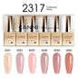 Blushimmer CANNI HEMA FREE nail gel polish set with six 9ml bottles in vibrant colors for semi-permanent UV and LED gel nails.