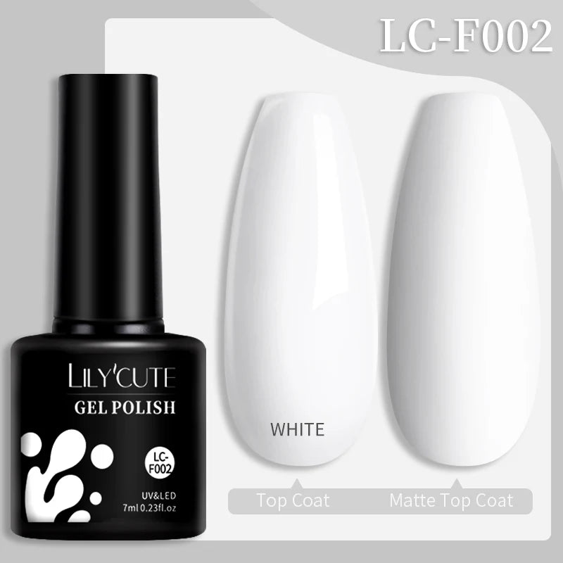 Blushimmer LILYCUTE 7ML colorful gel nail polish bottle with vibrant shades, long-lasting semi-permanent UV gel for manicures.
