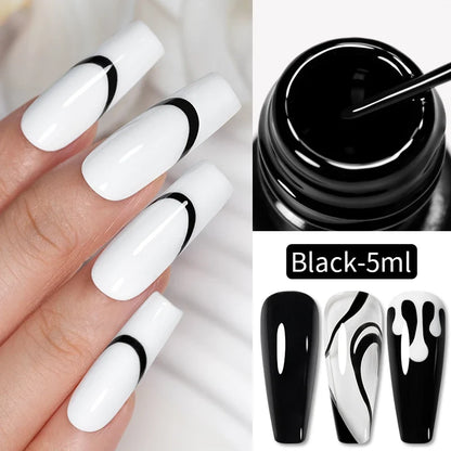 Blushimmer 5ML gold and silver metallic gel polish with chrome mirror finish, semi-permanent UV LED nail gel, bright French effect