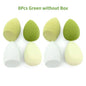 Set of 4/8 Blushimmer makeup sponge blenders and beauty eggs for foundation, powder, and makeup application on a white background.