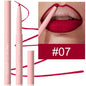 Blushimmer tapered lip liner pencil in natural nude brown with long-lasting, waterproof, matte, creamy, plumping lip stain.